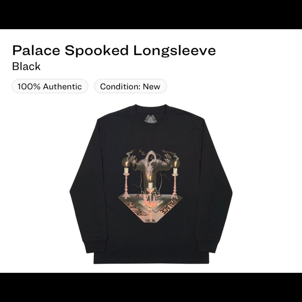 Palace spooked long sleeve black